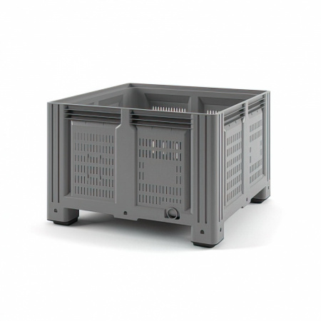 Контейнер iBox перфорированный на ножках, 1130x1130x760 мм